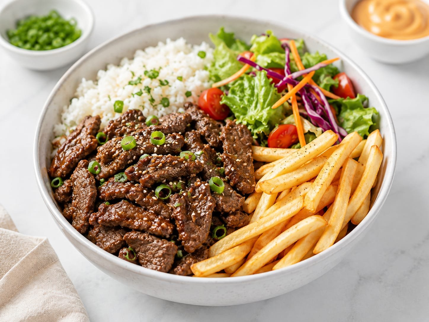 Saute Beef Rice Bowl